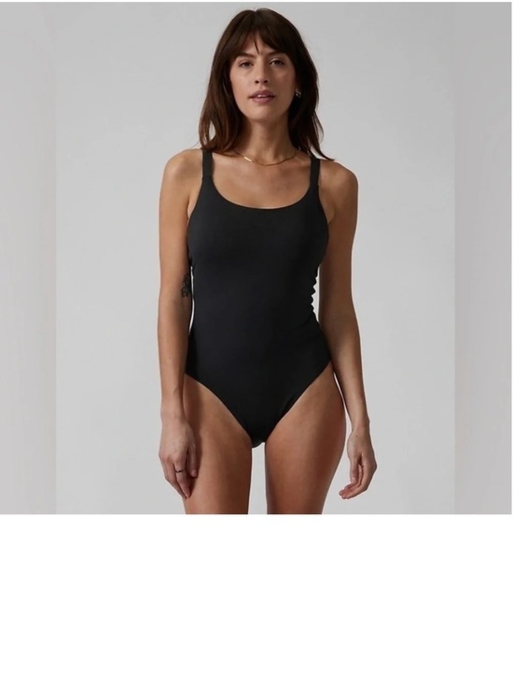 Athleta Hermosa One Piece Swimsuit Black Size Large Athletic Beach